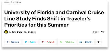 University of Florida article headline