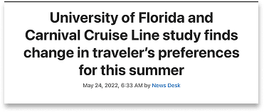 Traveler preference article headline